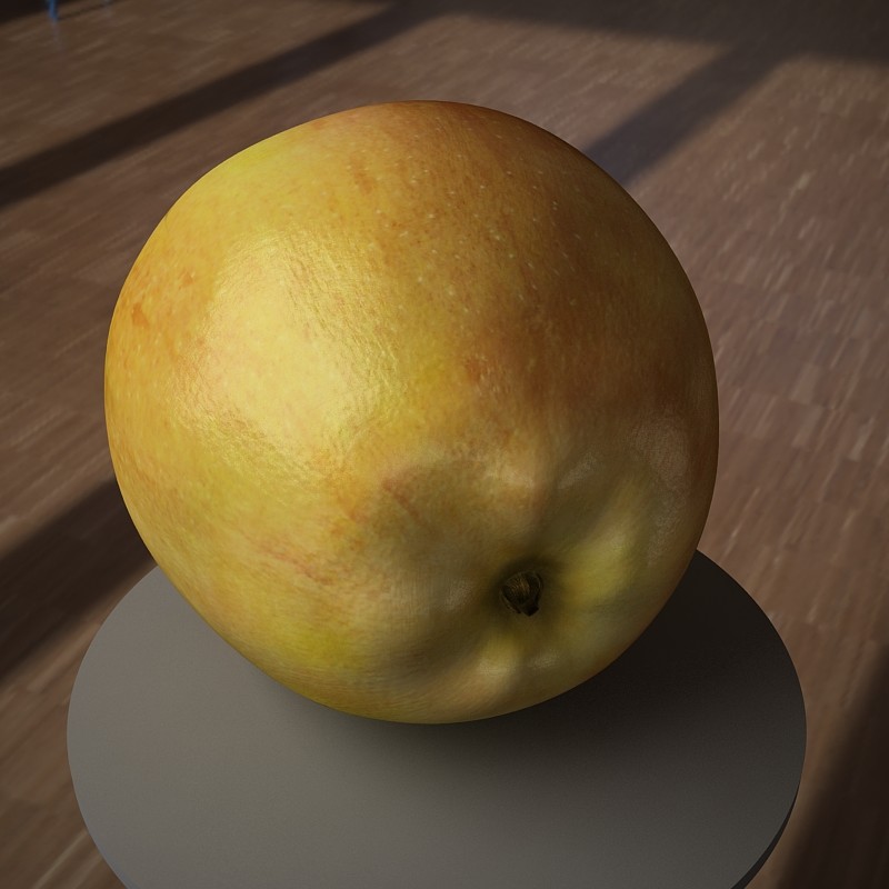 Artstation 3d Model Apple Fruit Stephan Plotnicov