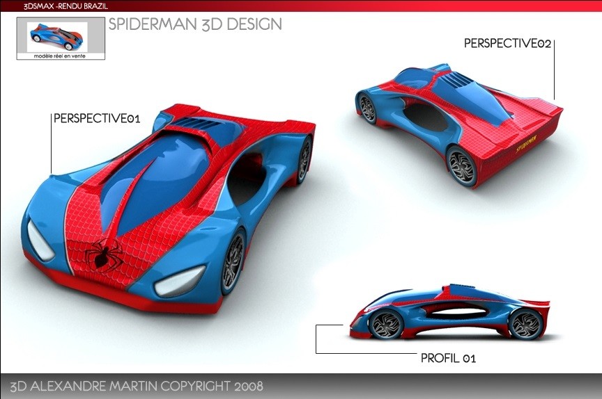 Spider Man Car Cartoon