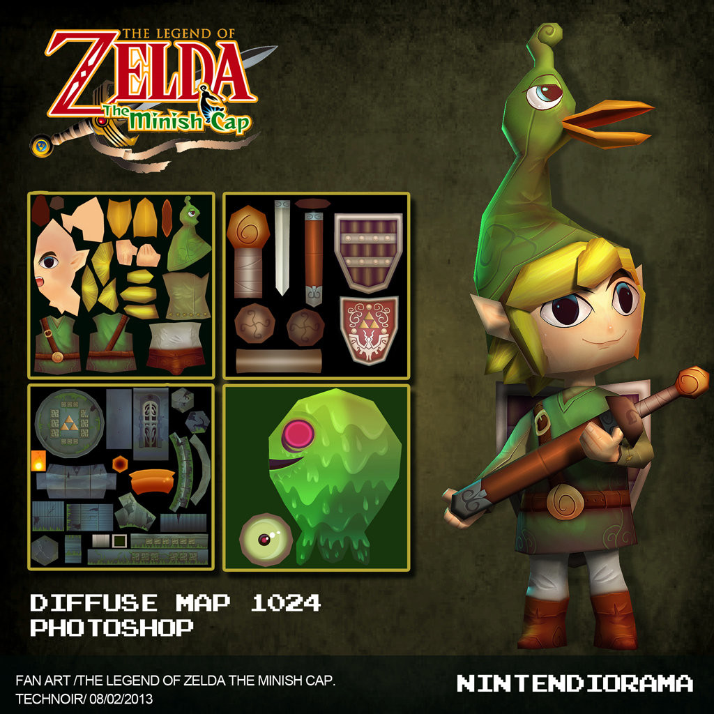 Artstation Legend Of Zelda The Minish Cap Low Poly Diorama Press