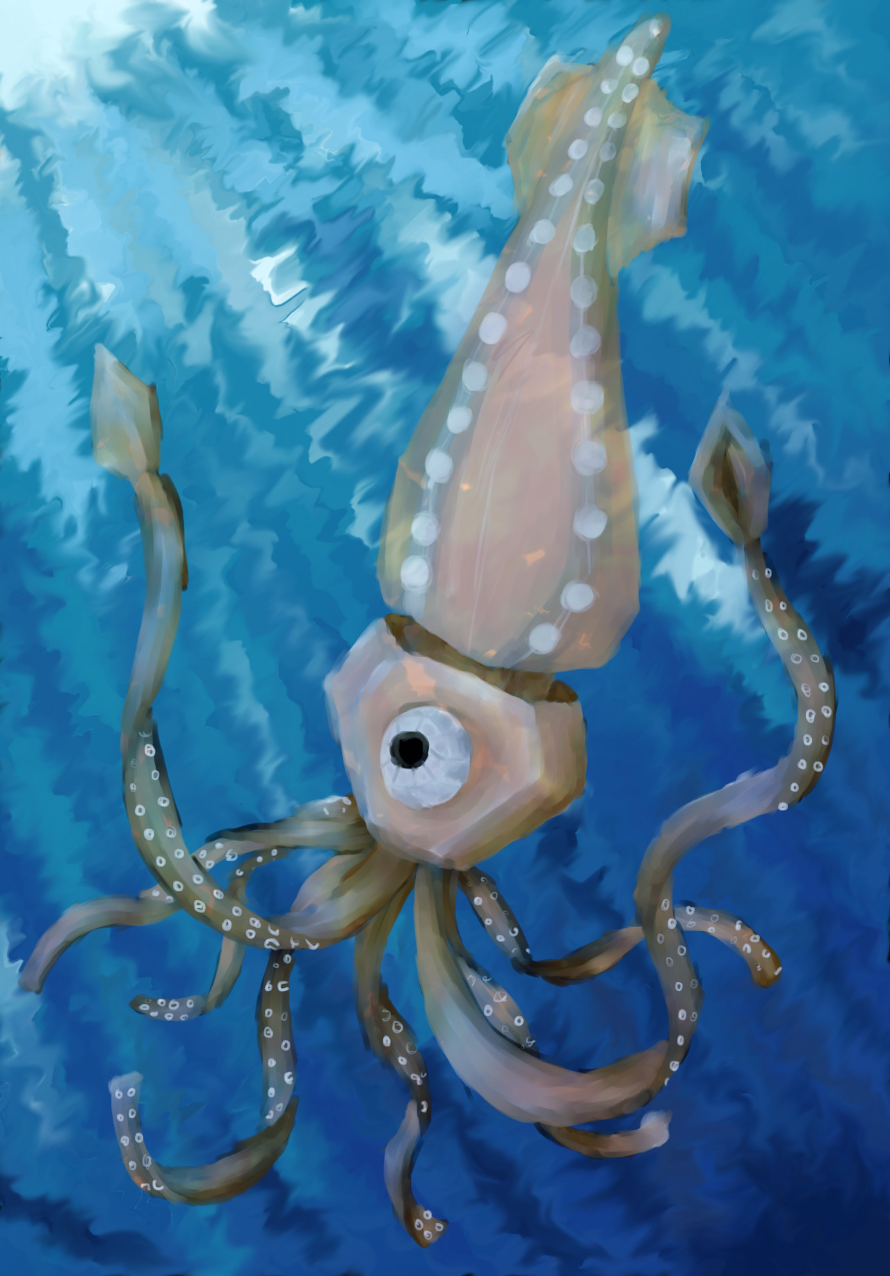 ArtStation - Papercraft Squid