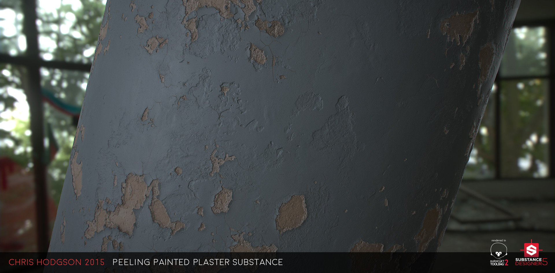 Artstation Peeling Painted Plaster Substance Designer Chris