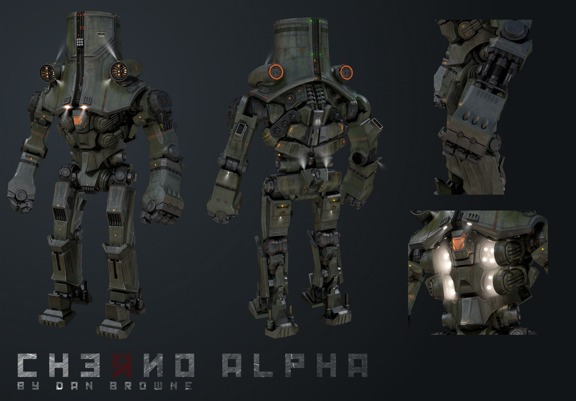 Artstation Cherno Alpha 3d Model Render Danny Browne
