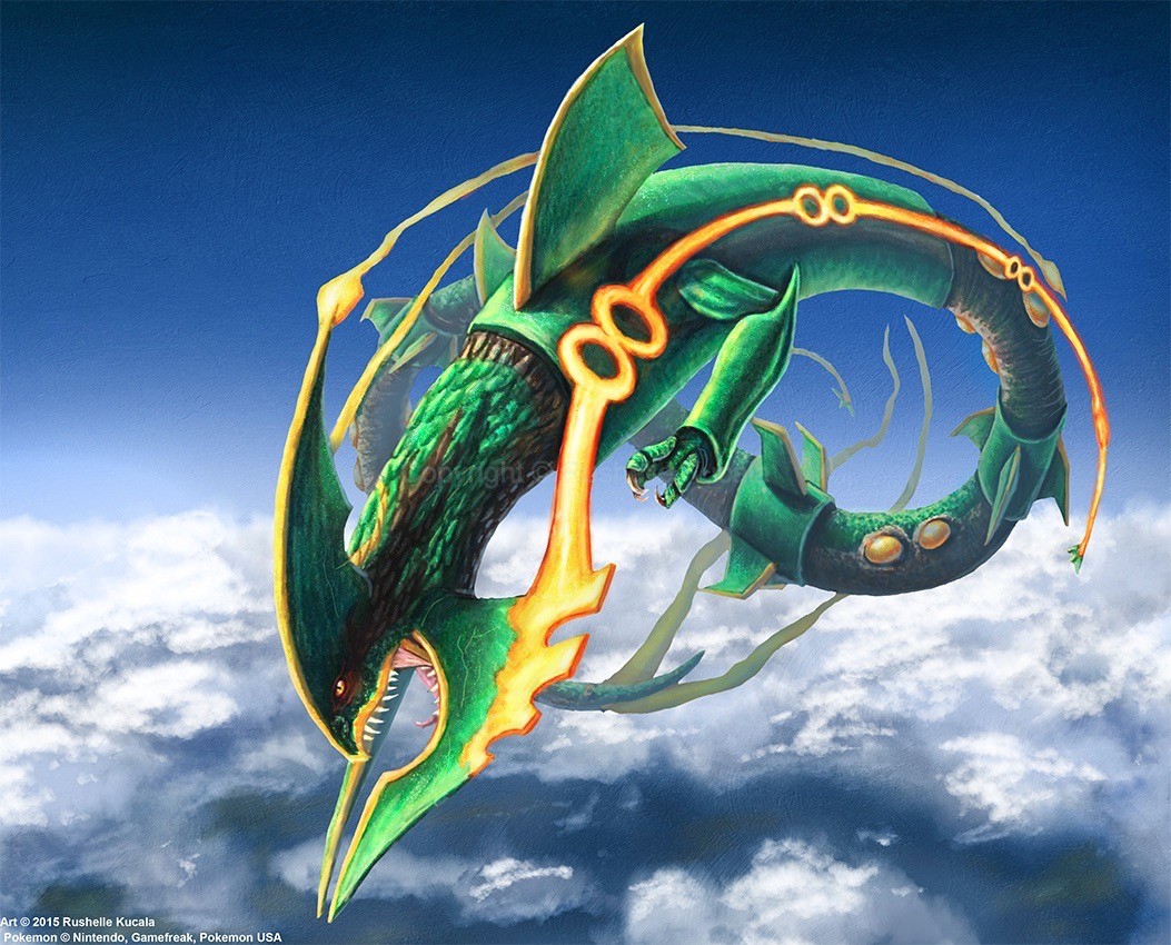 ArtStation - Mega Rayquaza fanart