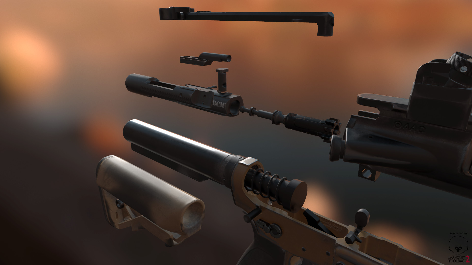 Wallpaper weapons, assault rifle, AR-15, BCM, assault rifle images for  desktop, section оружие - download