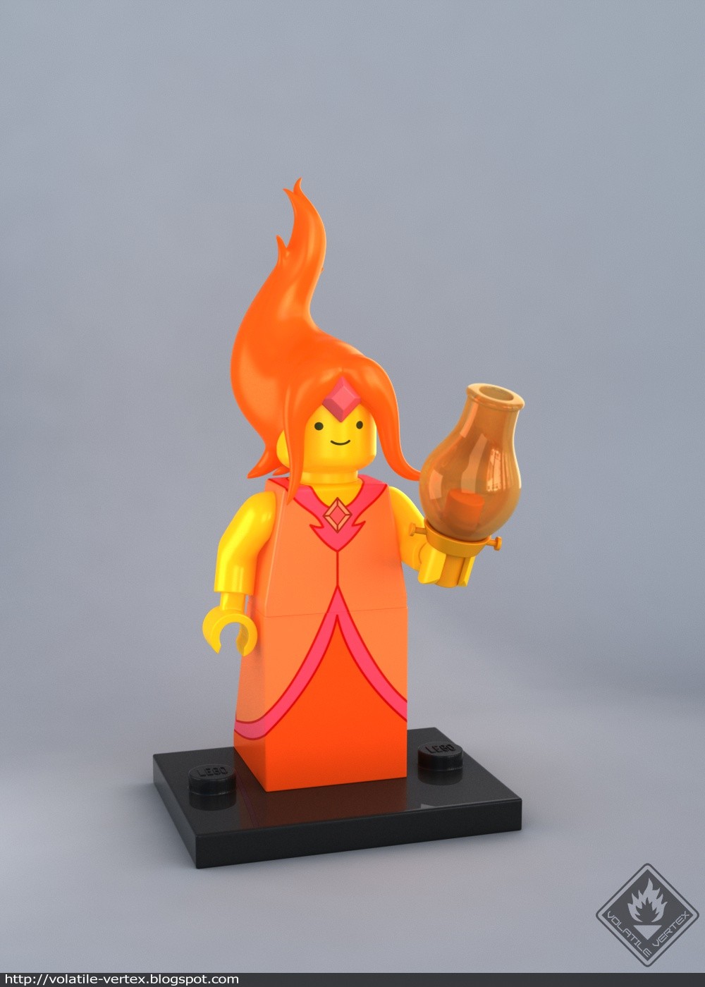 Flame lego top