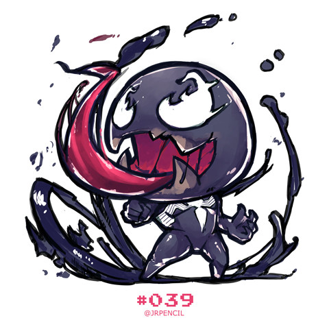 photo Cute Venom Art artstation cute venom jr pencil