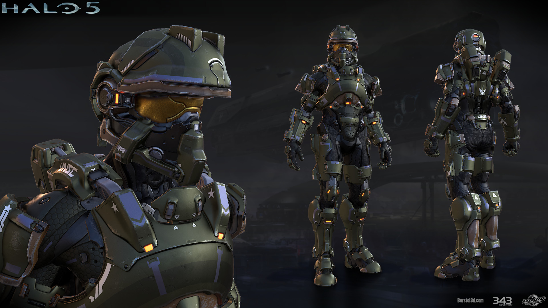 Artstation Halo 5 Foehammer Armor Mark Von Borstel