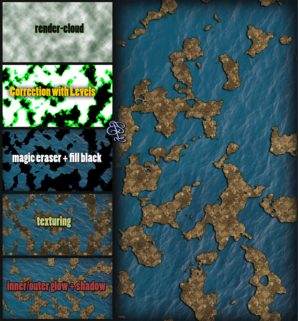 ArtStation - Treasure map tutorial