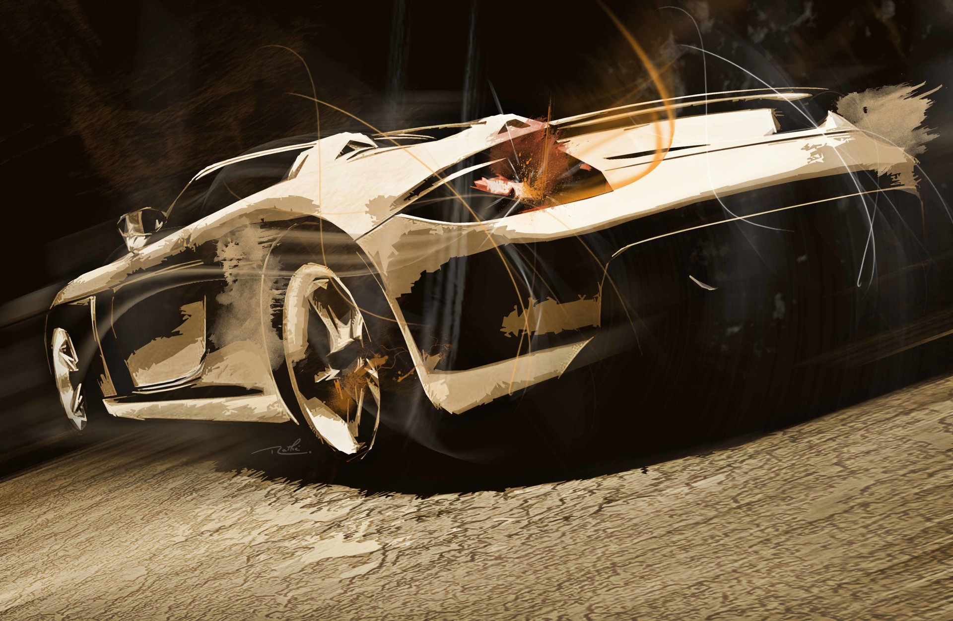 Artstation Dream Car Gilles Rathe