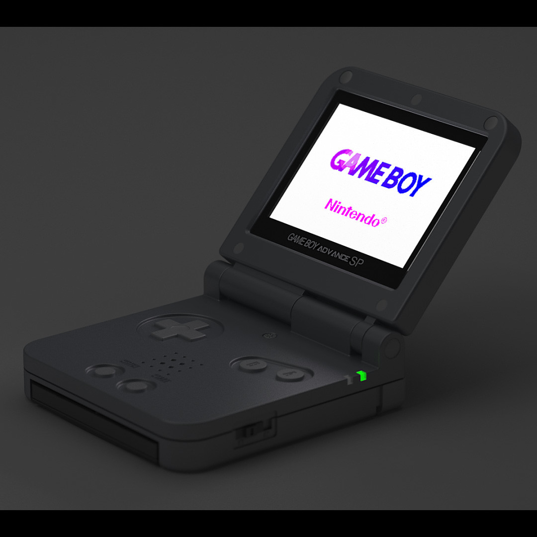 Artstation Nintendo Game Boy Advance Sp Christian Ronchi