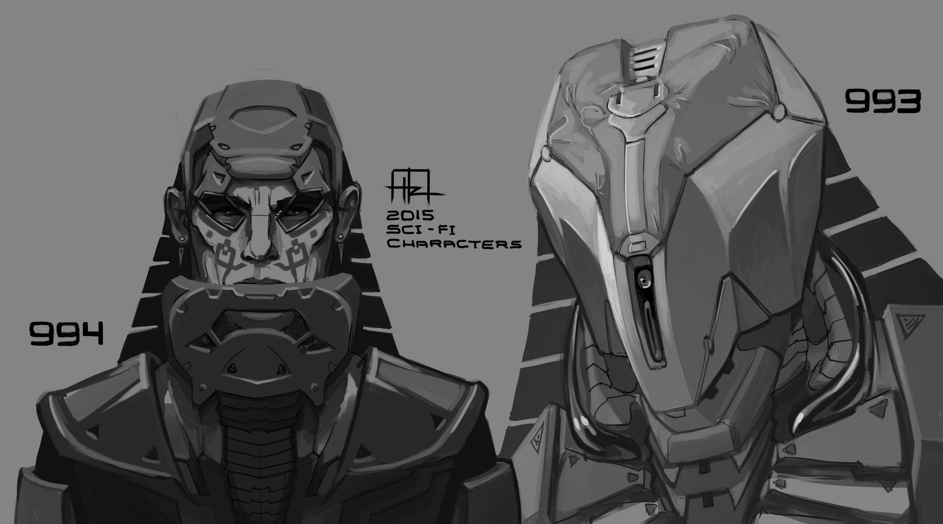 ArtStation - Character Practice 994 and 993