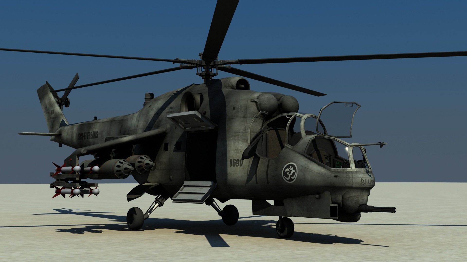 Artstation 3d Military Helicopters