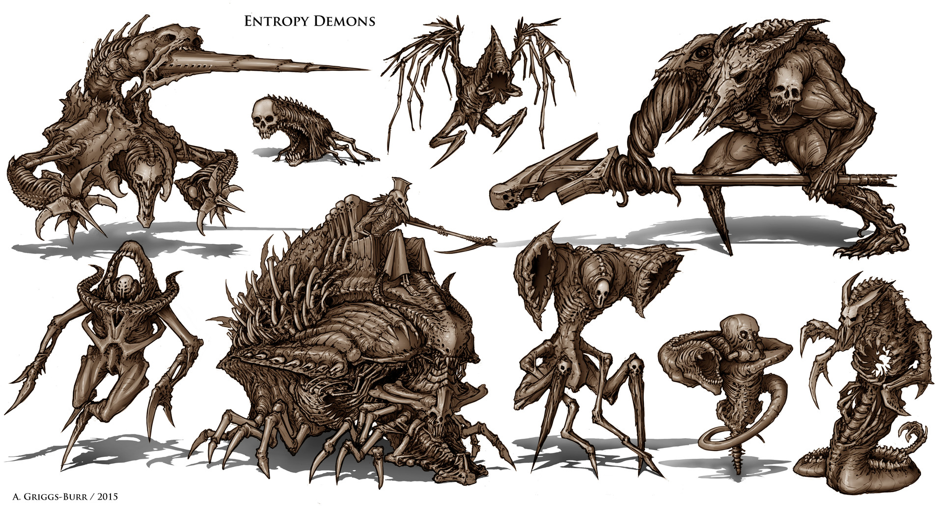 Artstation Entropy Demons Alexander Griggs Burr