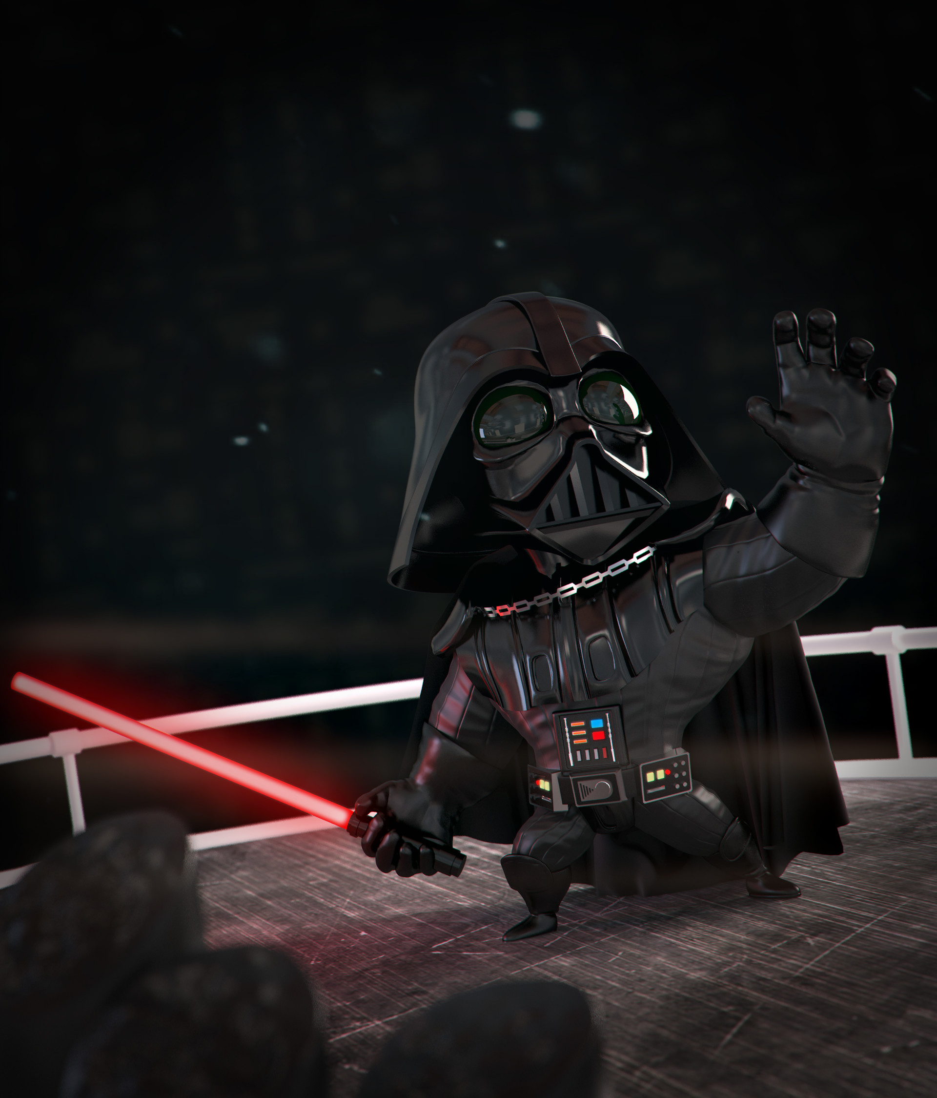 Artstation Chibi Darth Vader Gustavo Profeta