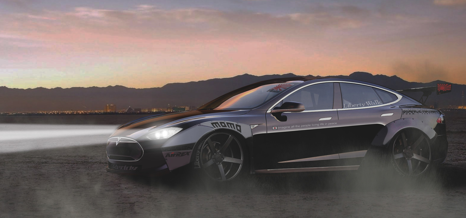 Liberty Walk Tesla Body Kit