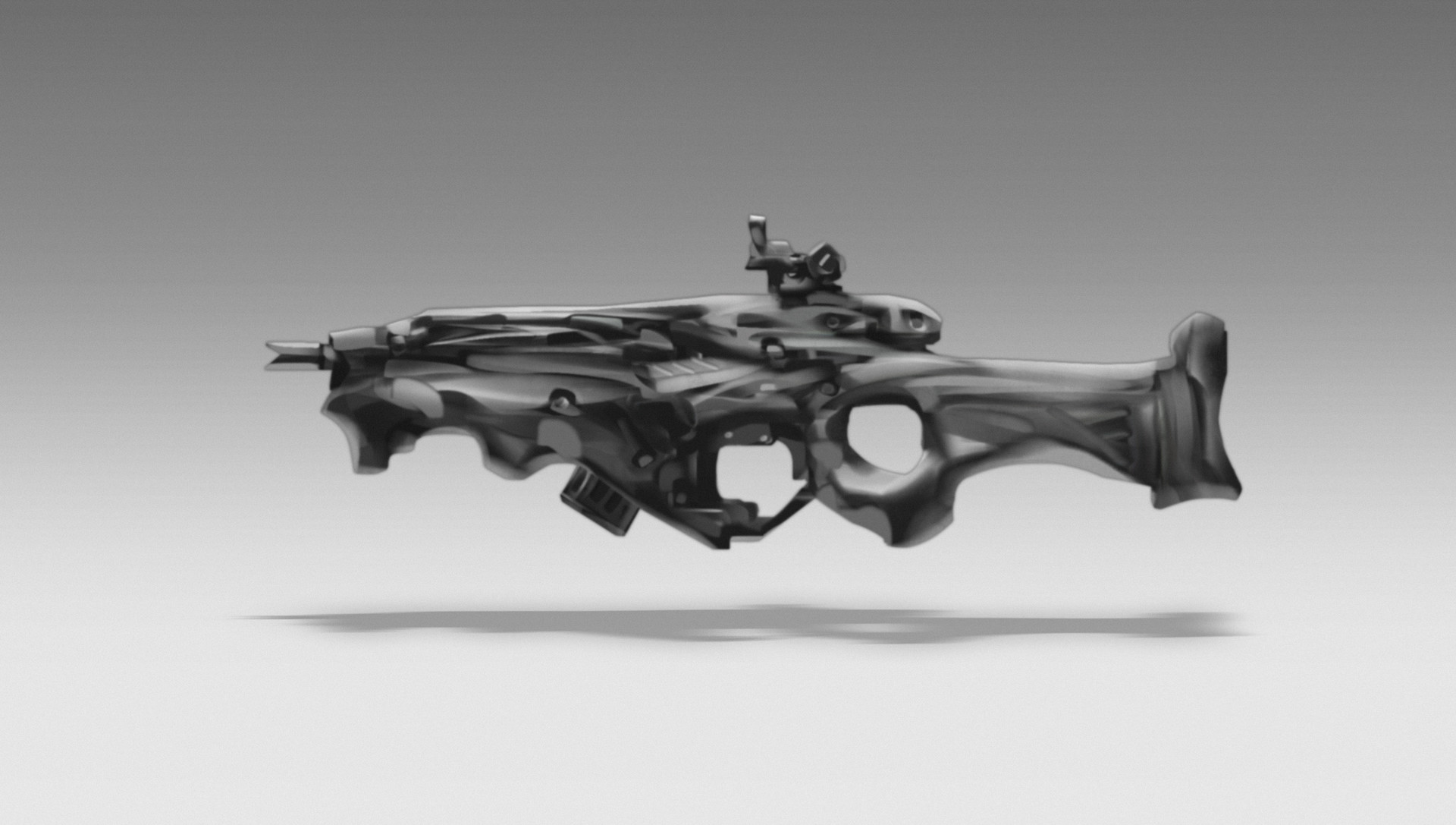 ArtStation - Assault rifle design