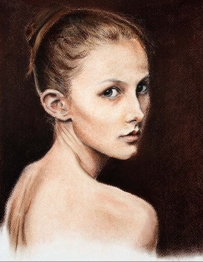 Девушка 3 четверти. Серебрякова балерины. Серебрякова портрет балерины. Портрет жени Серебрякова 1909.