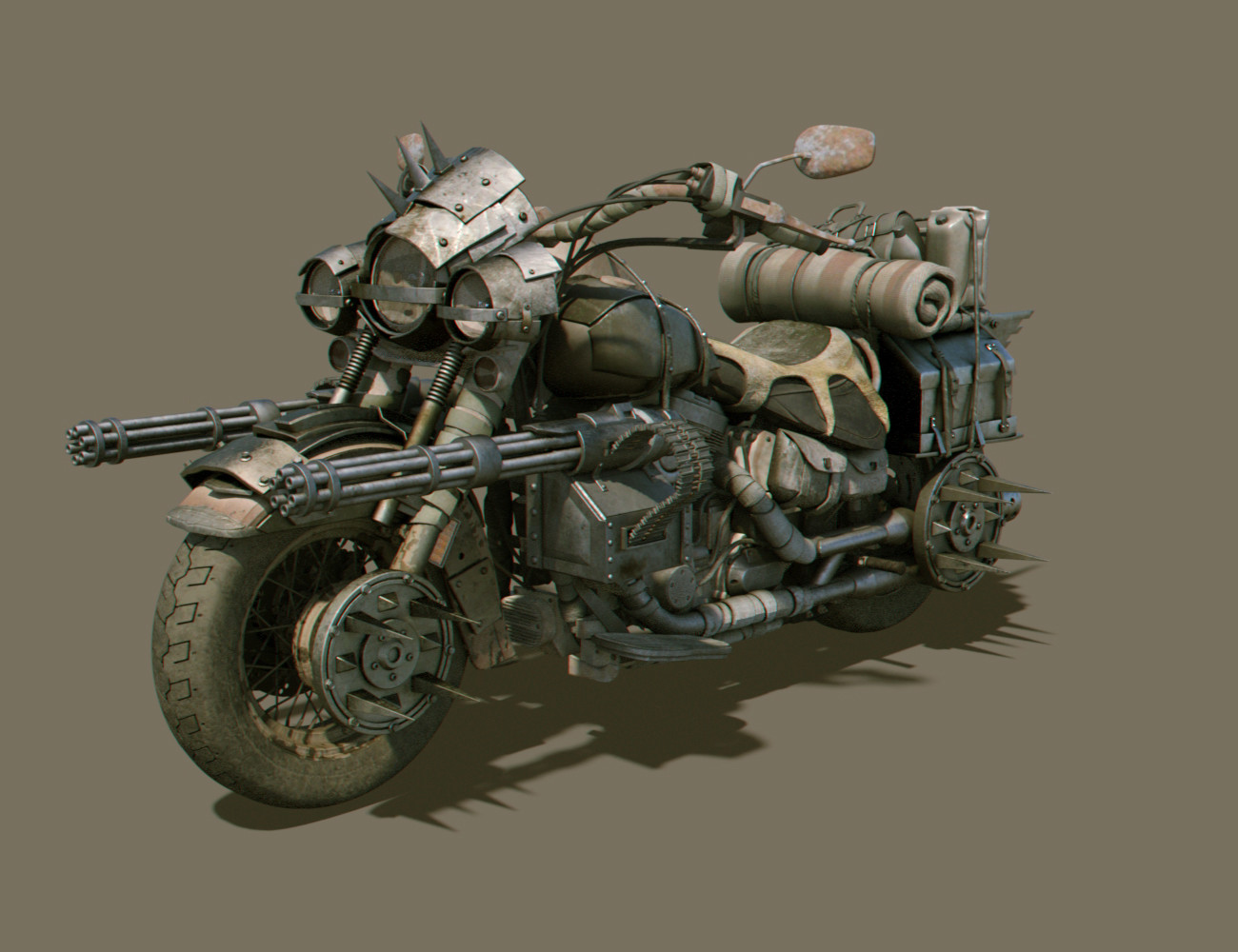 Авто дизельпанк 3d Max
