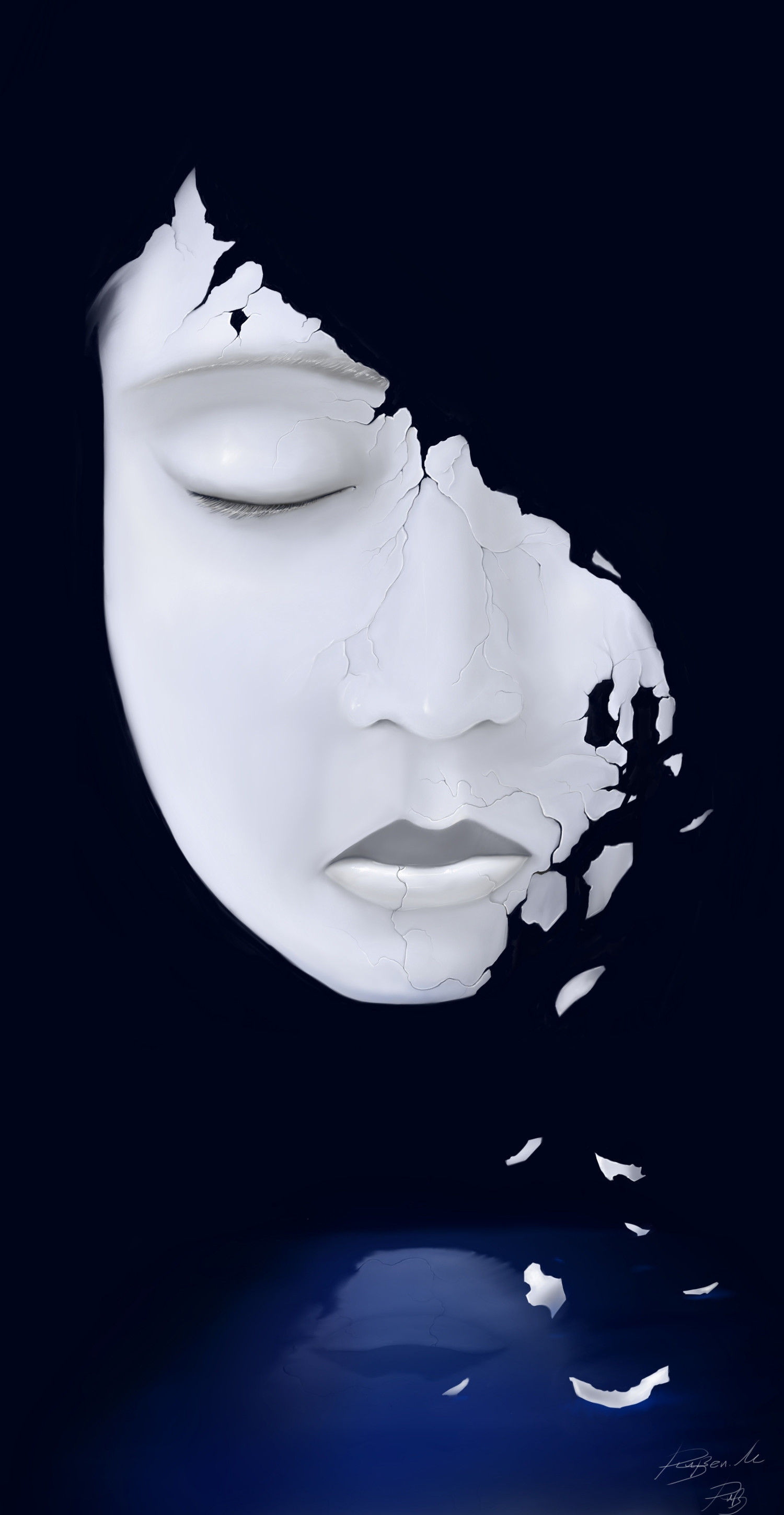 ArtStation porcelain mask