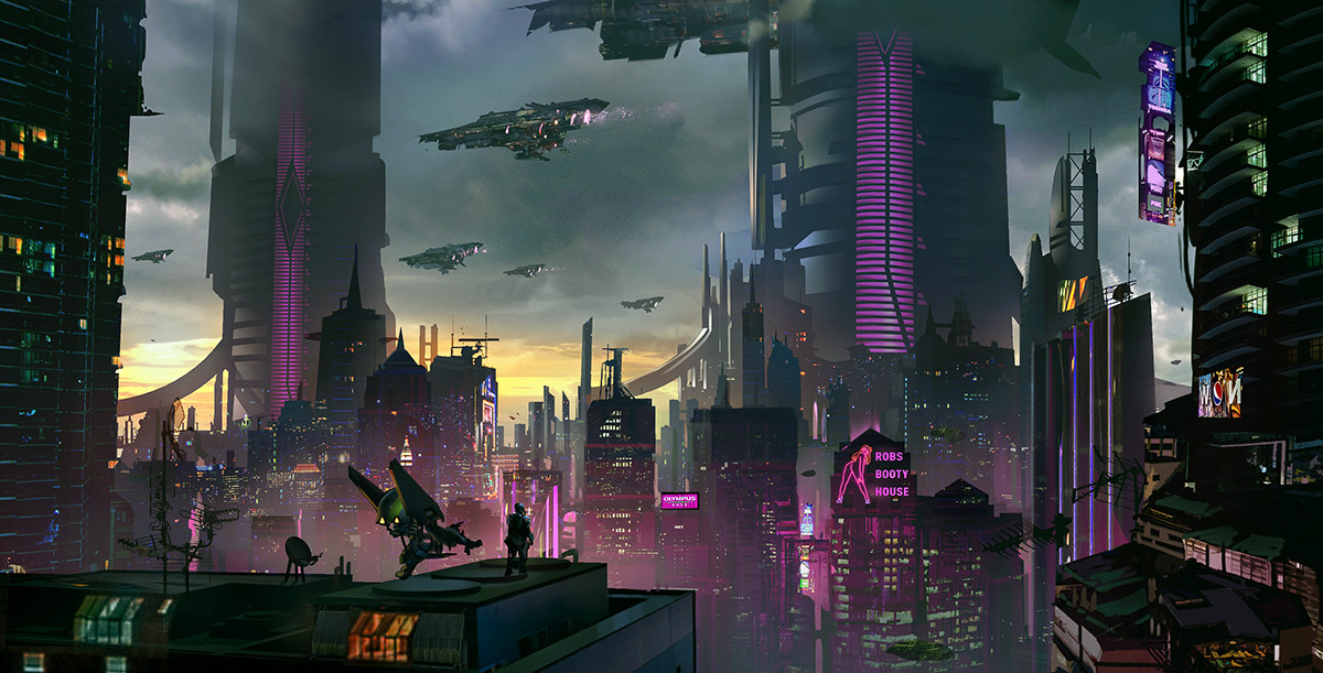 Artstation City Defense Fleet Tyler Edlin