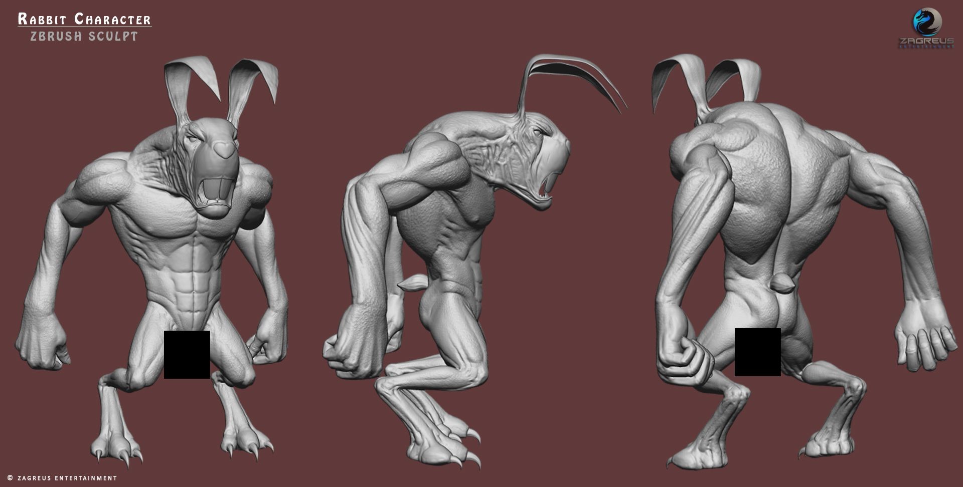 modelling a rabbit in zbrush