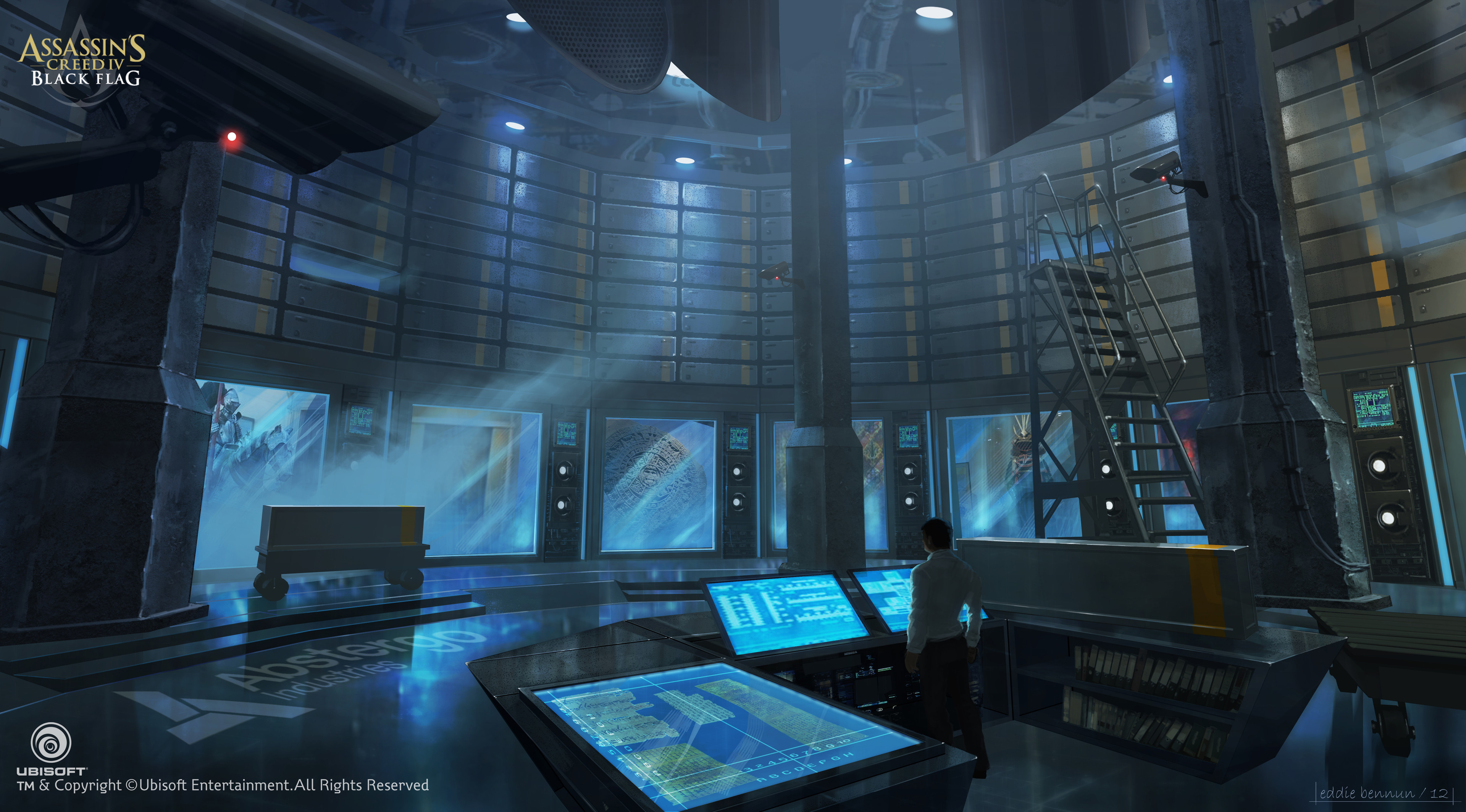 Artstation Abstergo Industries The Vault Eddie Bennun