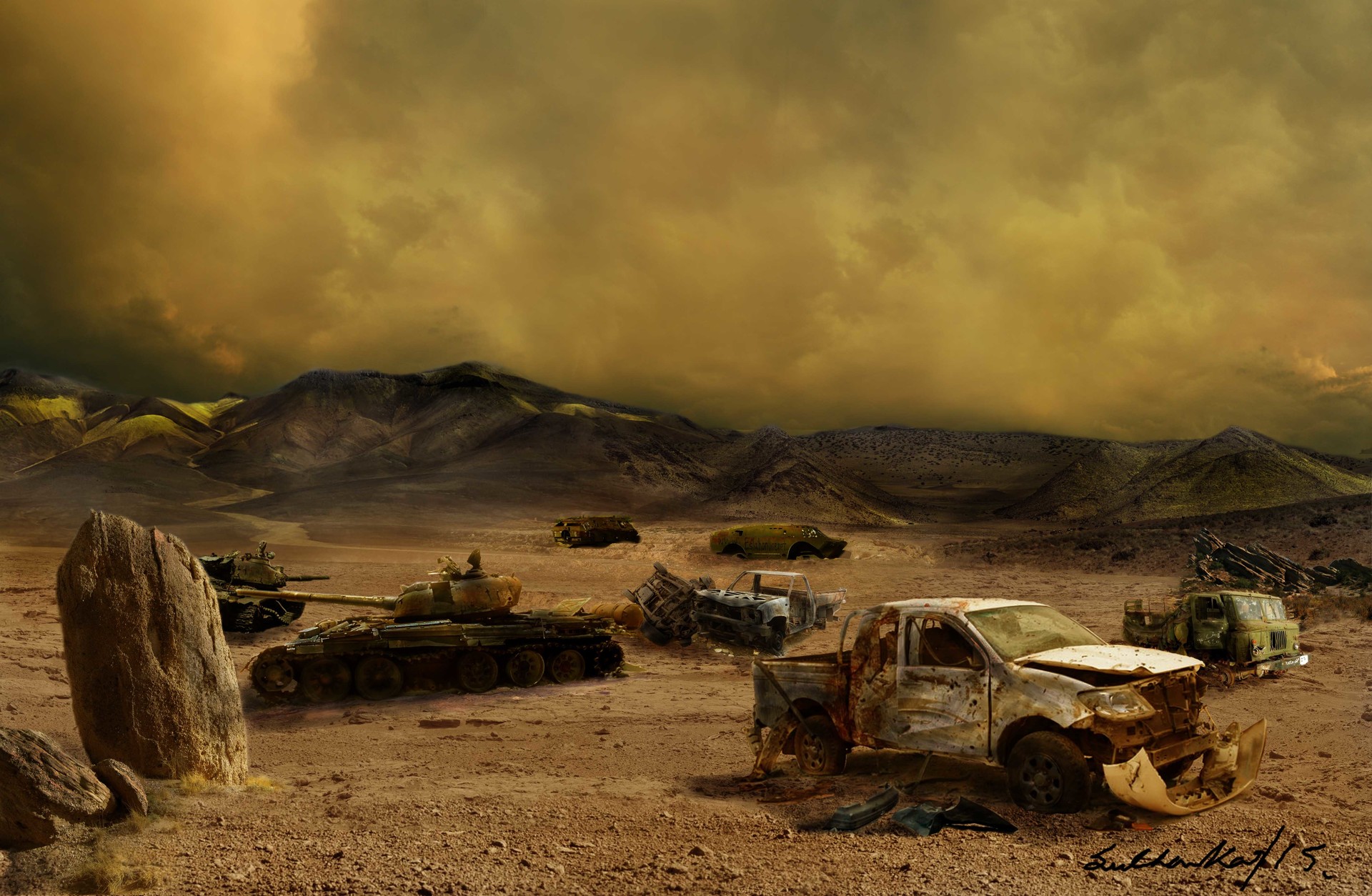 ArtStation Apocalyptic desert