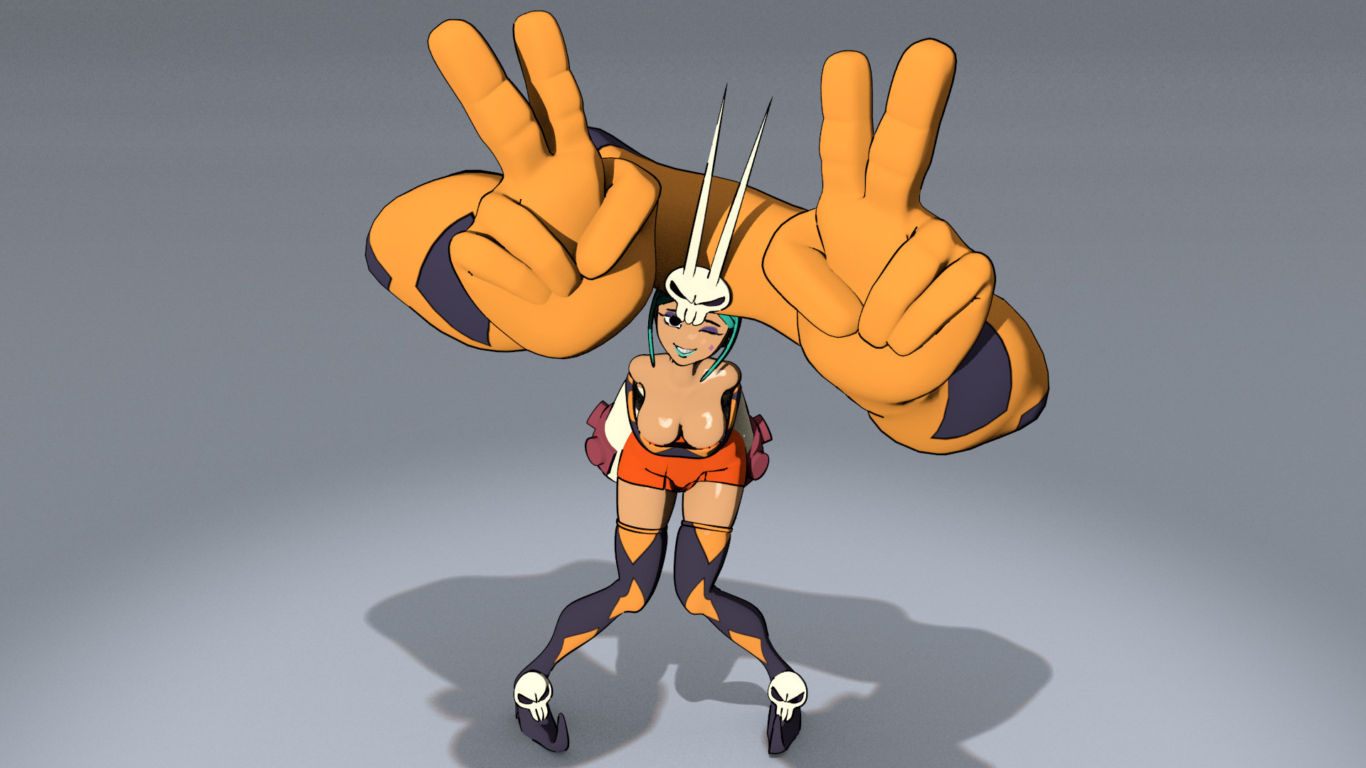 Церебелла skullgirls арт
