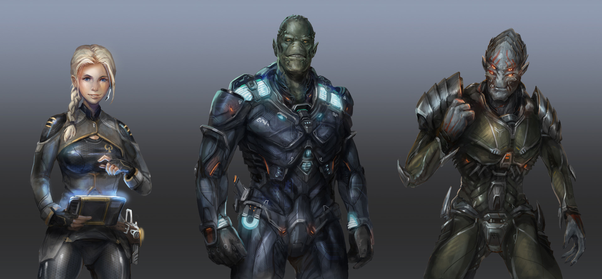 ArtStation Galaxy on Fire Alliances Characters