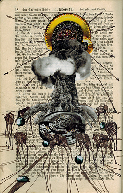 Original collage/drawing from 2011. 