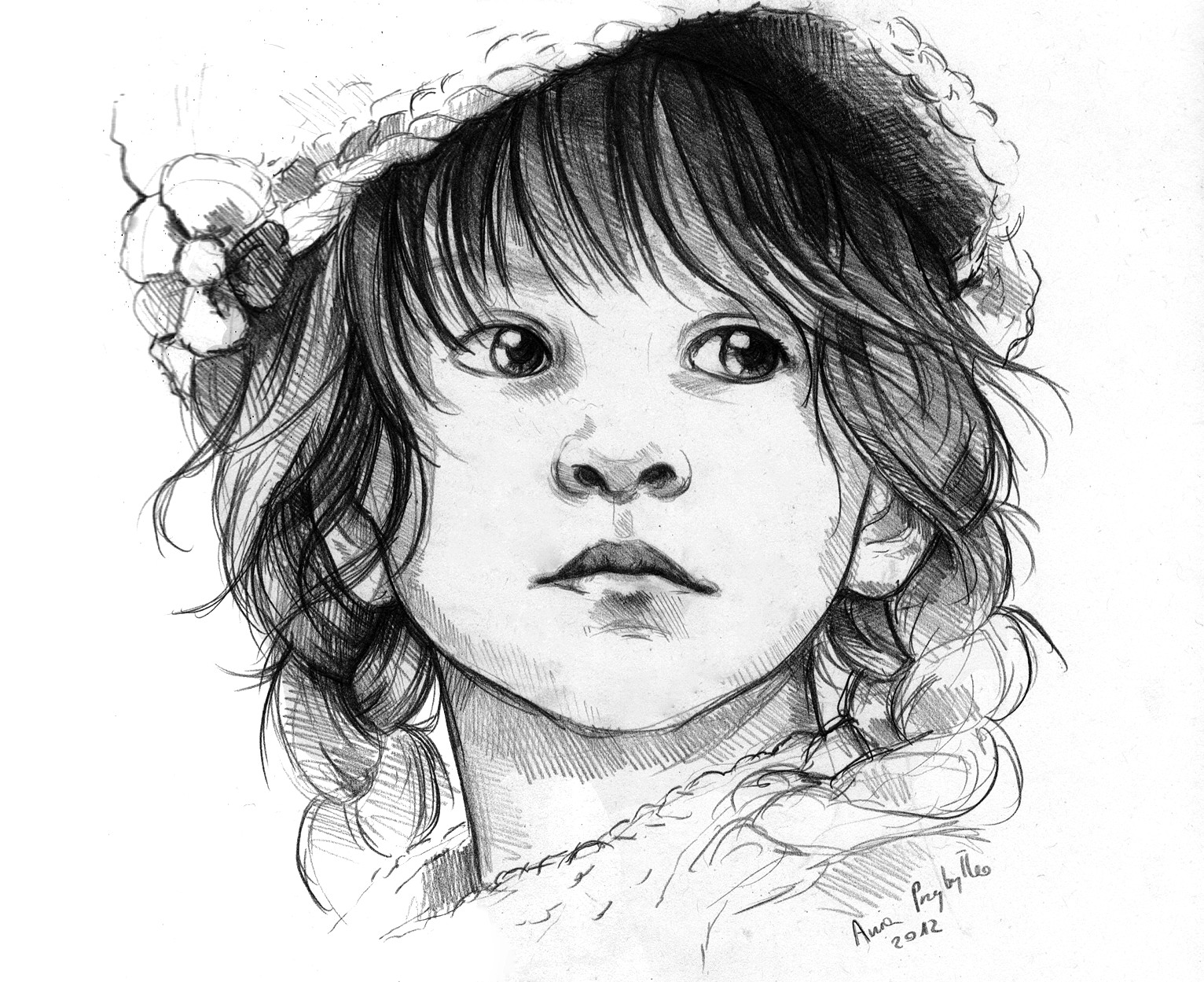 Нарисуй красивого ребенка. Графический портрет для детей. Девочка карандашом. Детский портрет в графике. Графический портрет девочки.