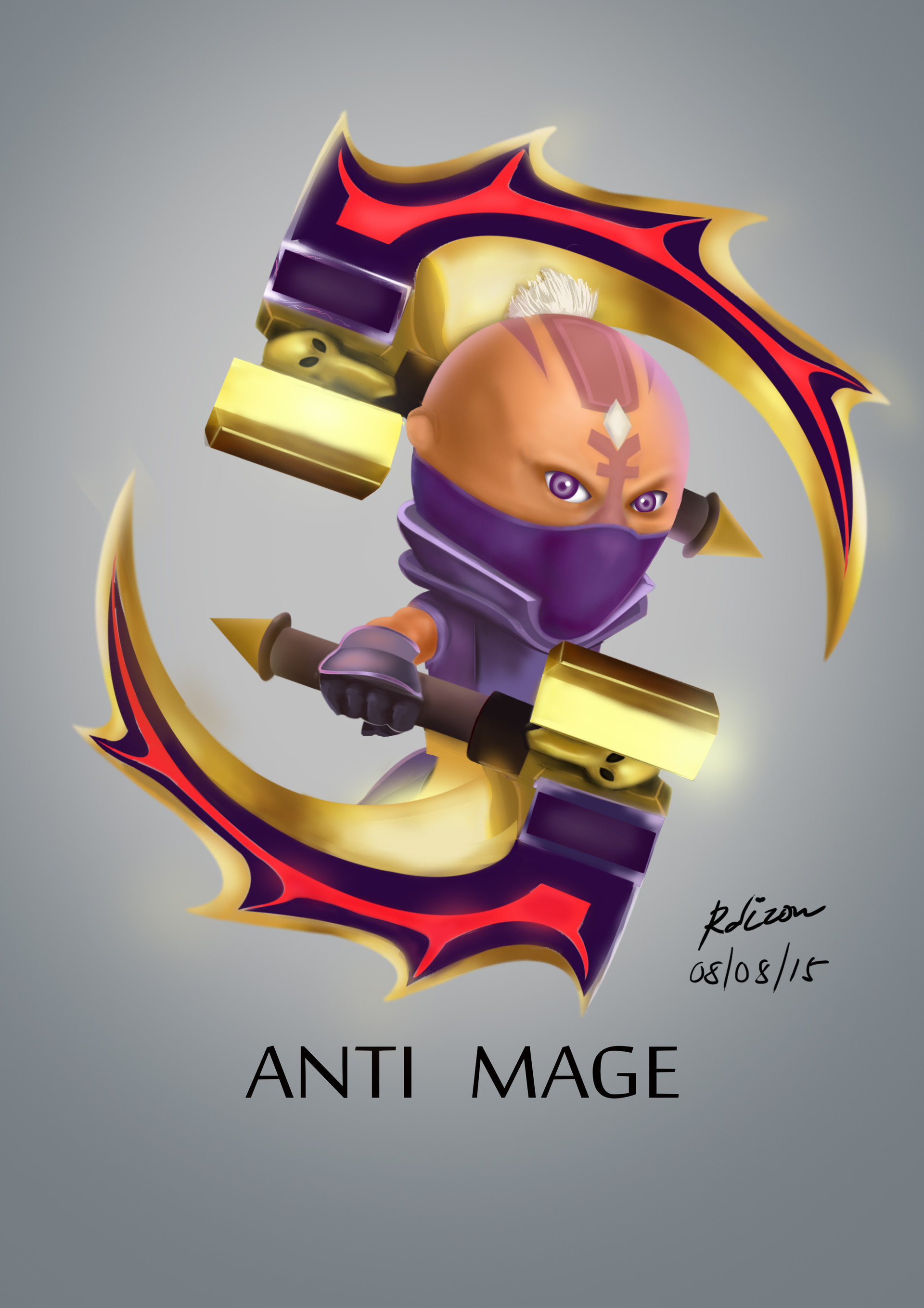 Artstation Anti Mage Dota 2 Richard Dizon