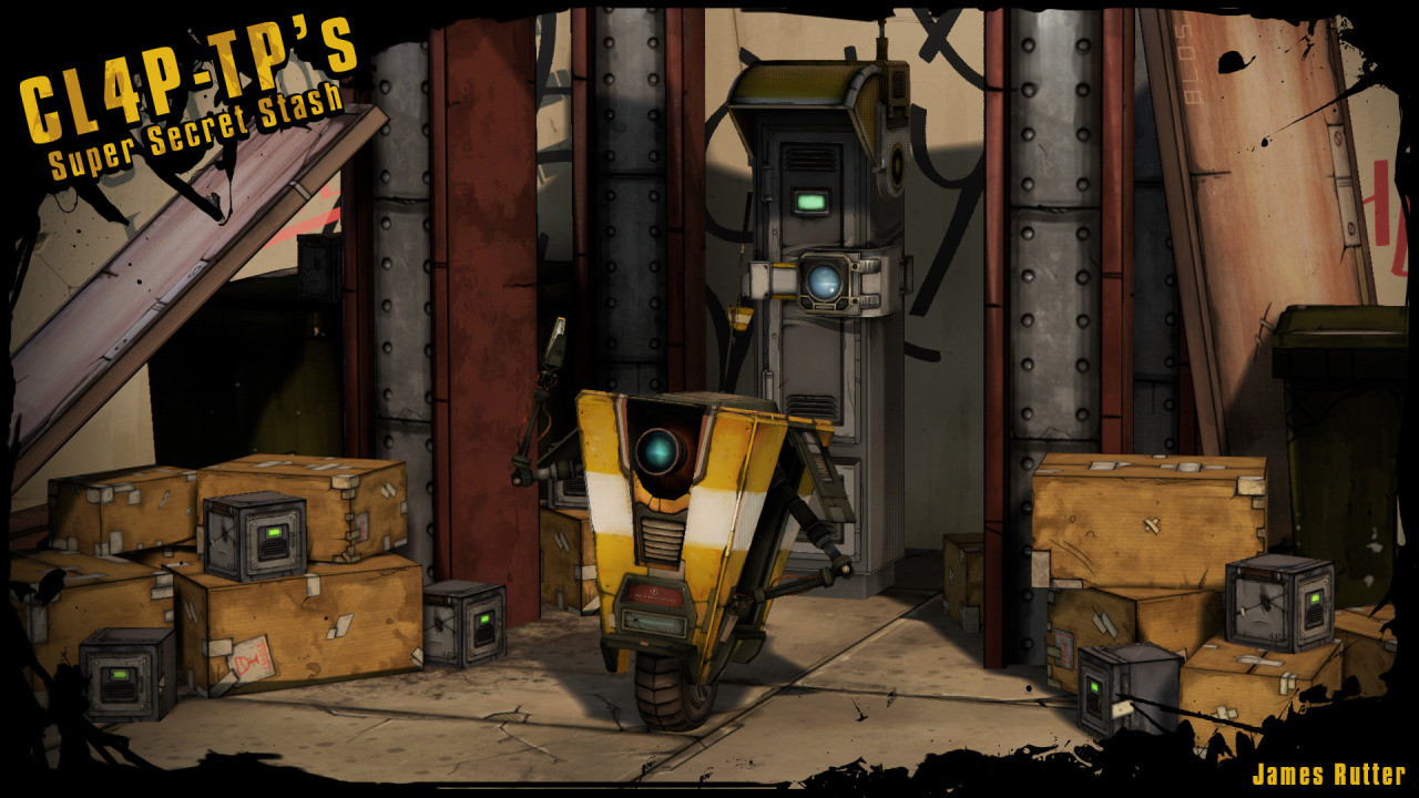 James Rutter - Borderlands Claptrap Fan Art Scene