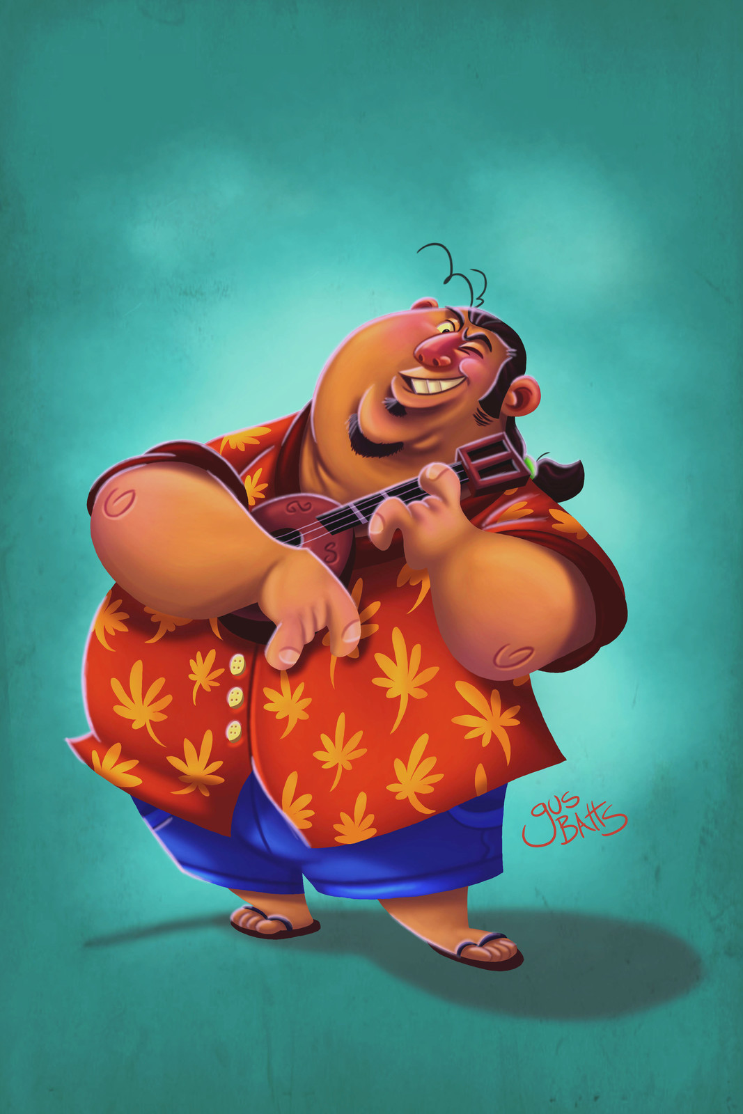 Hawaiian character design
