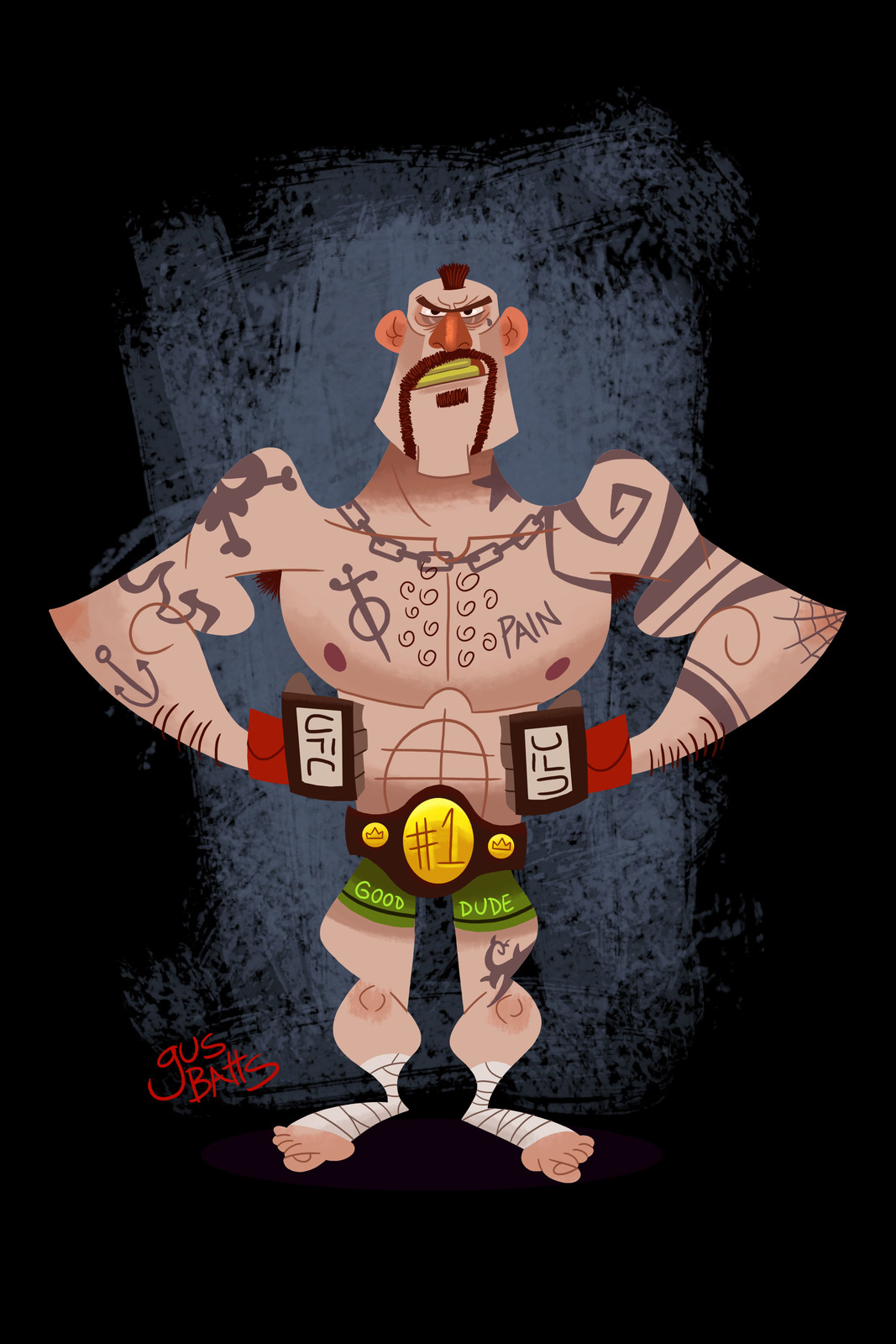 UFC fighter Character Design
