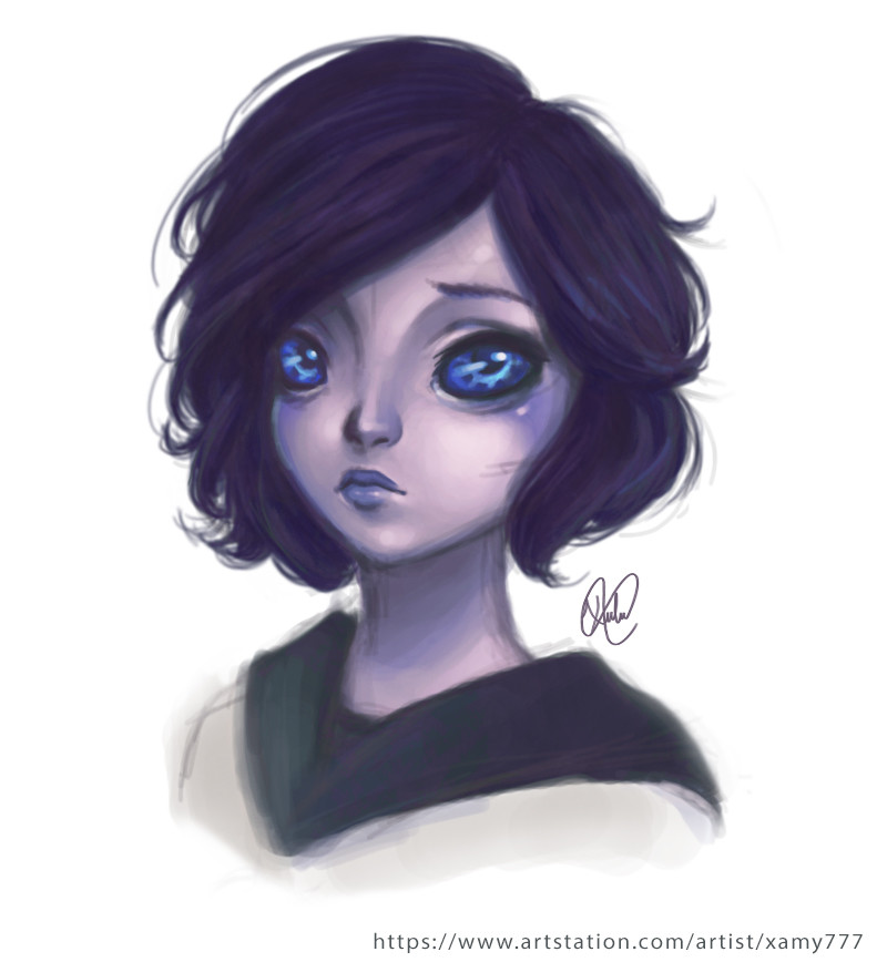 Artstation Alien Girl Xamy Art