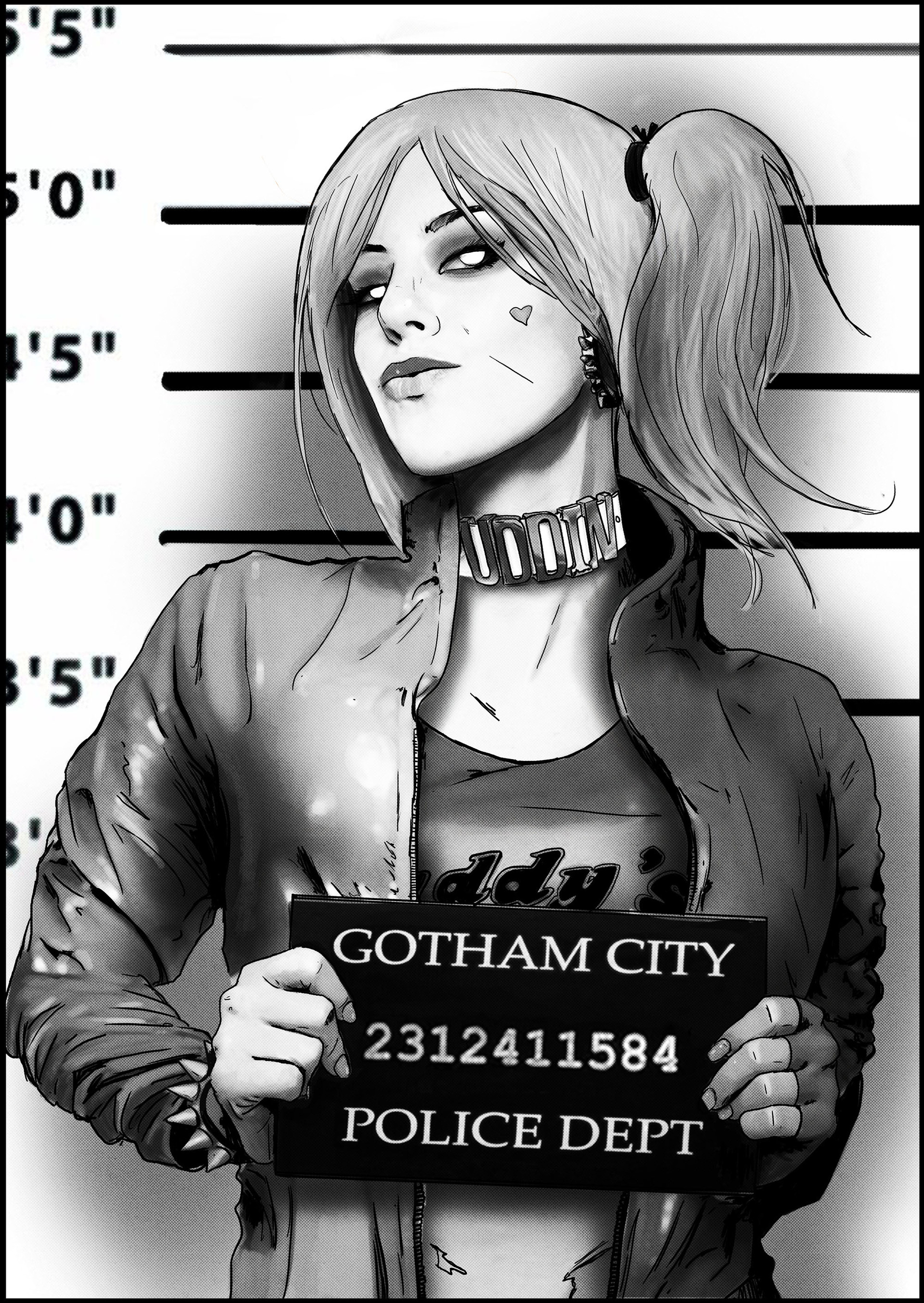 Artstation Harley S Mugshot Petri Rahkola Cartoons―we have all grown up watching these fantasy characters who can define gravity, walk over water and carry out stunts that are not humanly possible. artstation