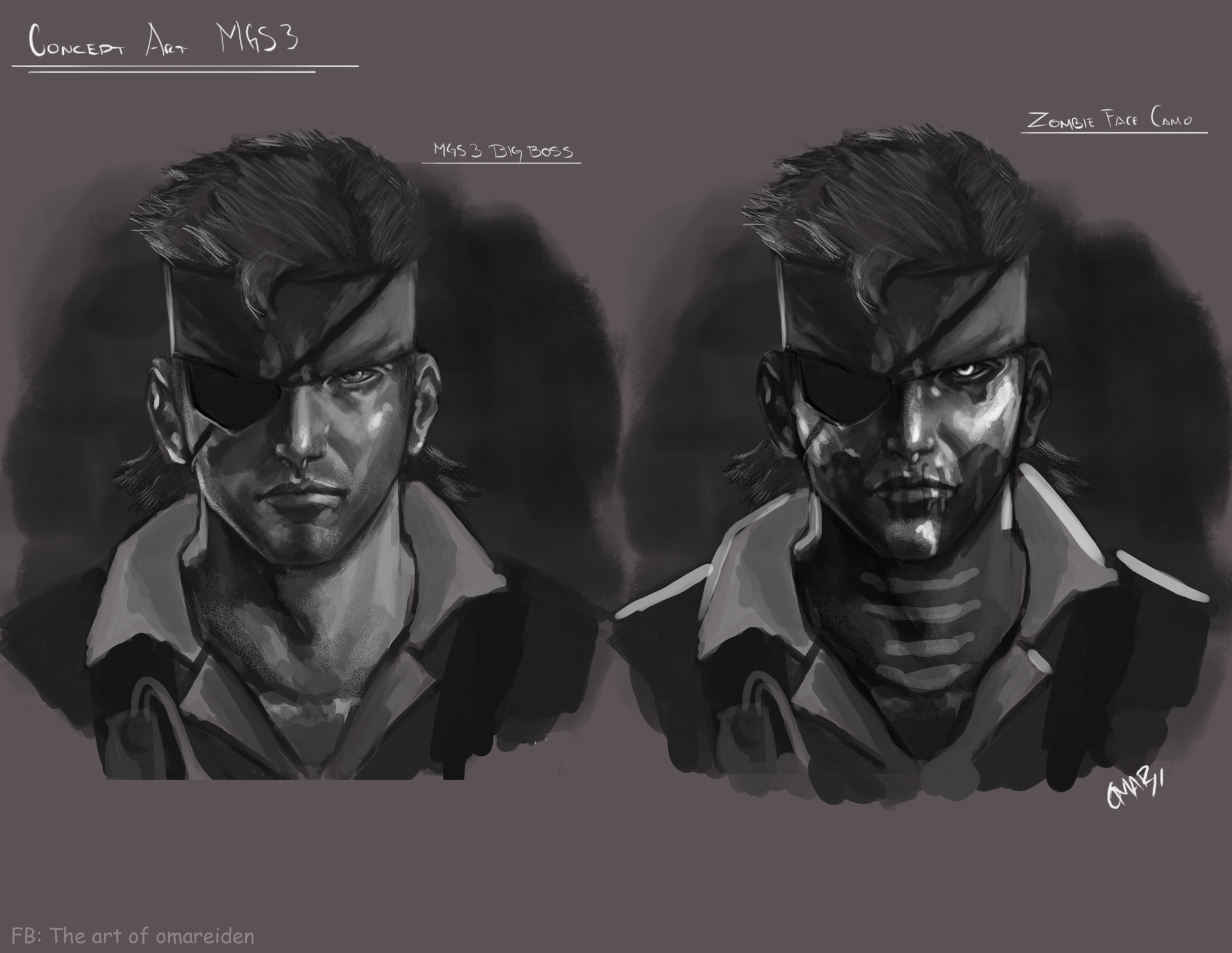 Artstation Big Boss Face Omar Olvera Find this pin and more on metal gear solid by linda 🖤. big boss face omar olvera
