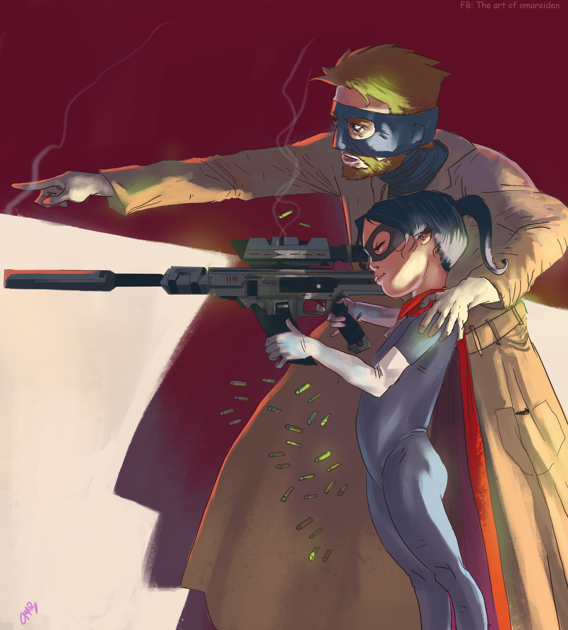 Artstation Hit Girl And Big Daddy Omar Olvera