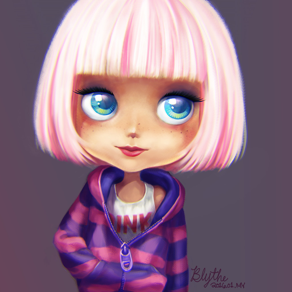 Blythe doll 2025 painting