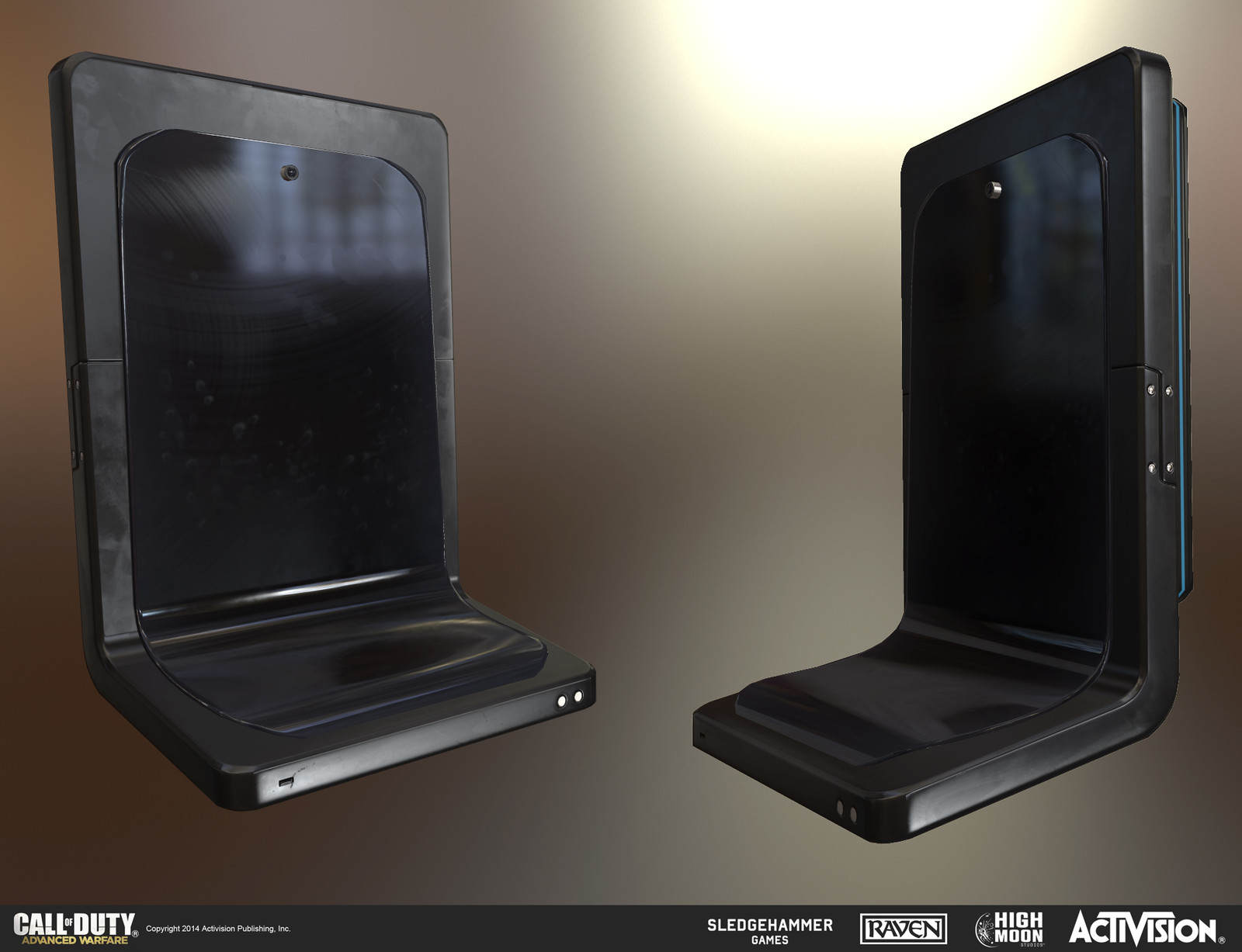 Futuristic kiosk prop.