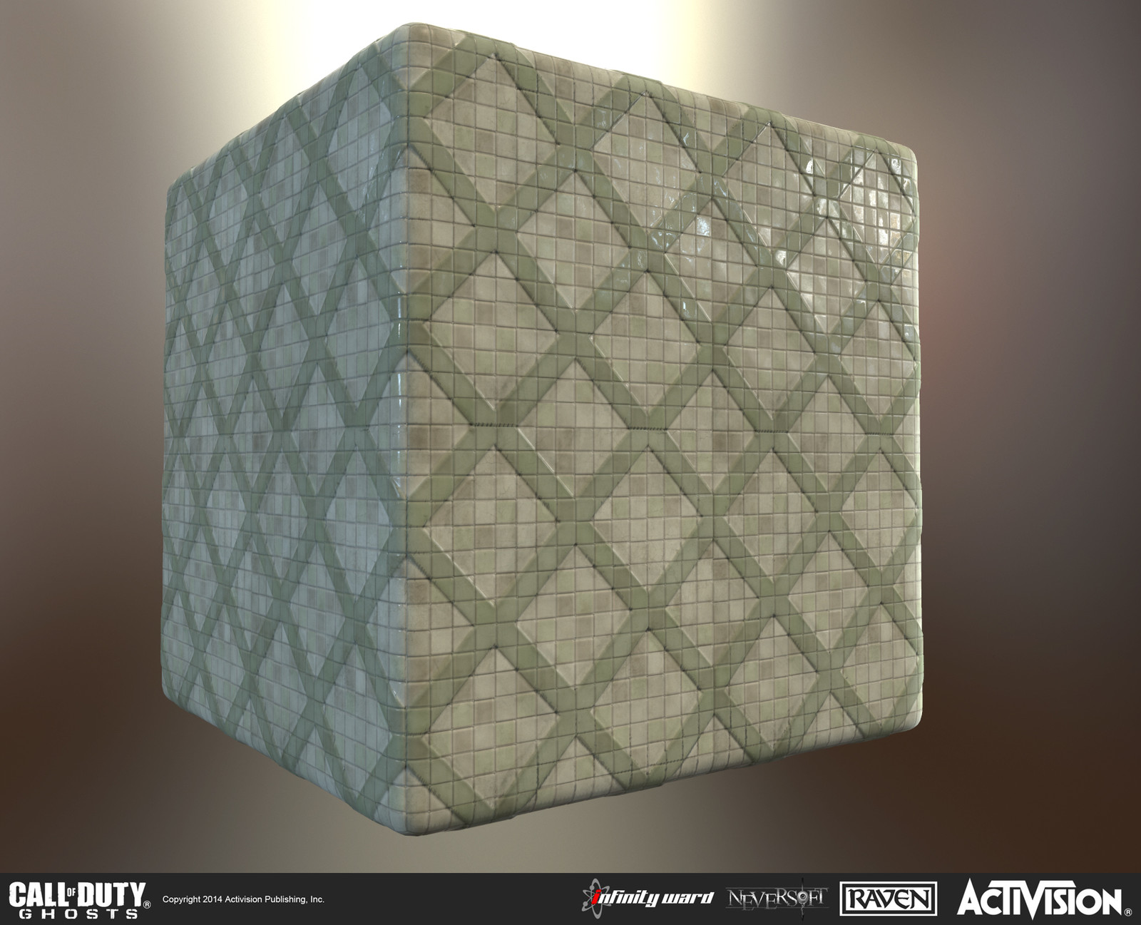 Tiling tile material.