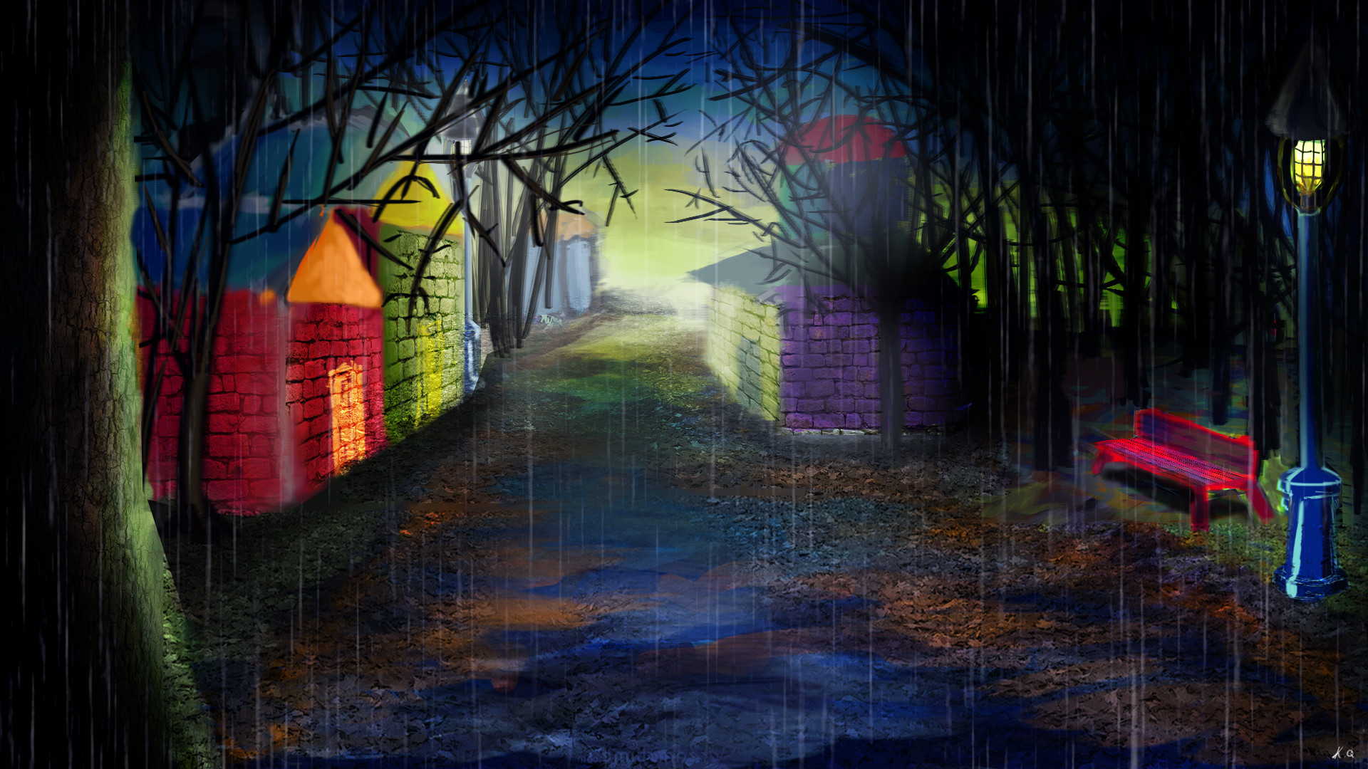 Artstation Digital Painting 1 Rain K Q
