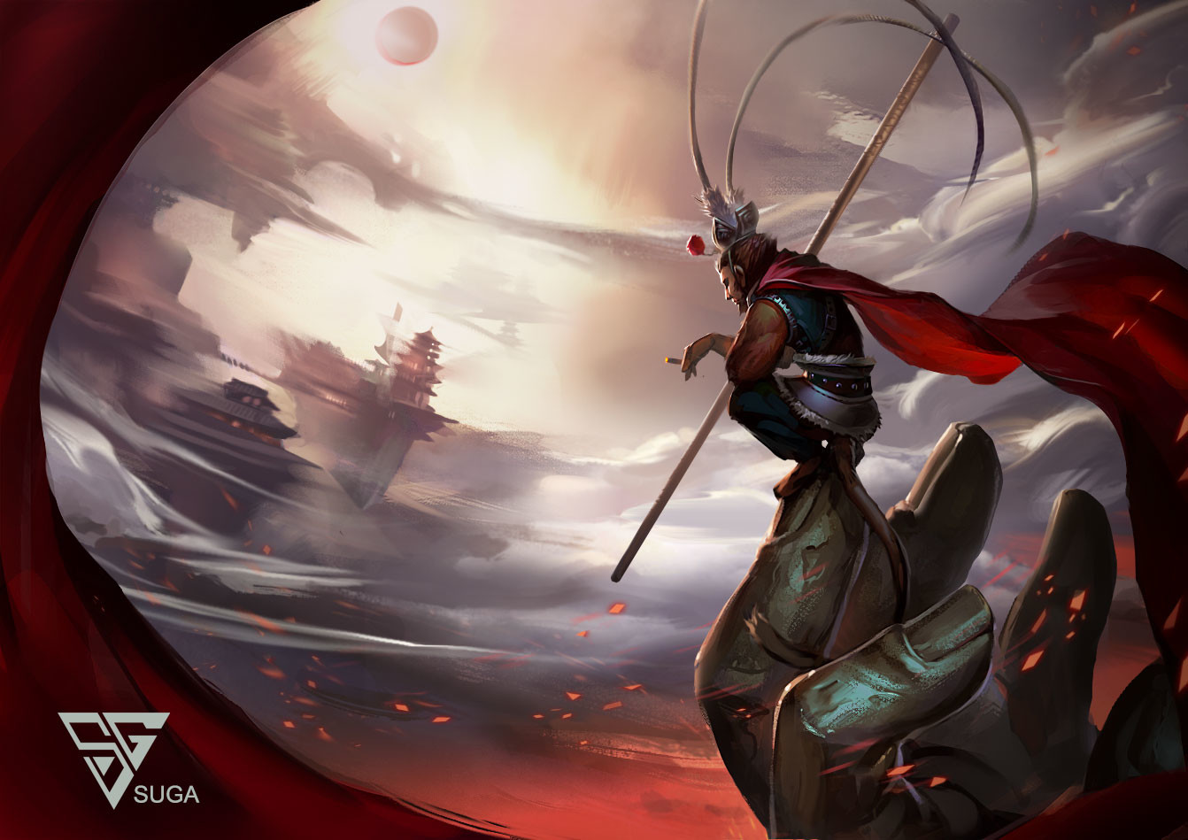 Artstation 孙悟空sun Wukong Suga良仁