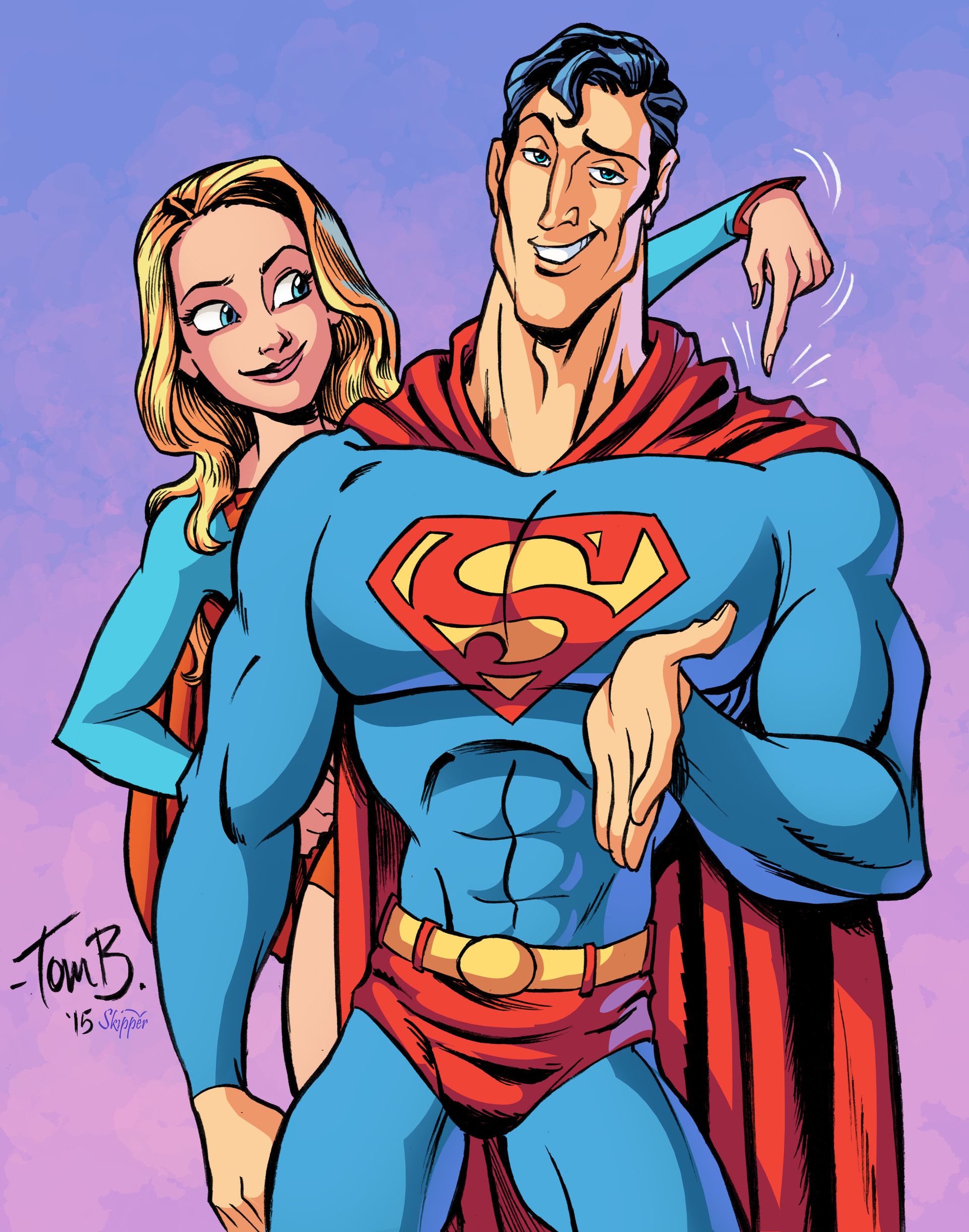 ArtStation - Superman and Supergirl