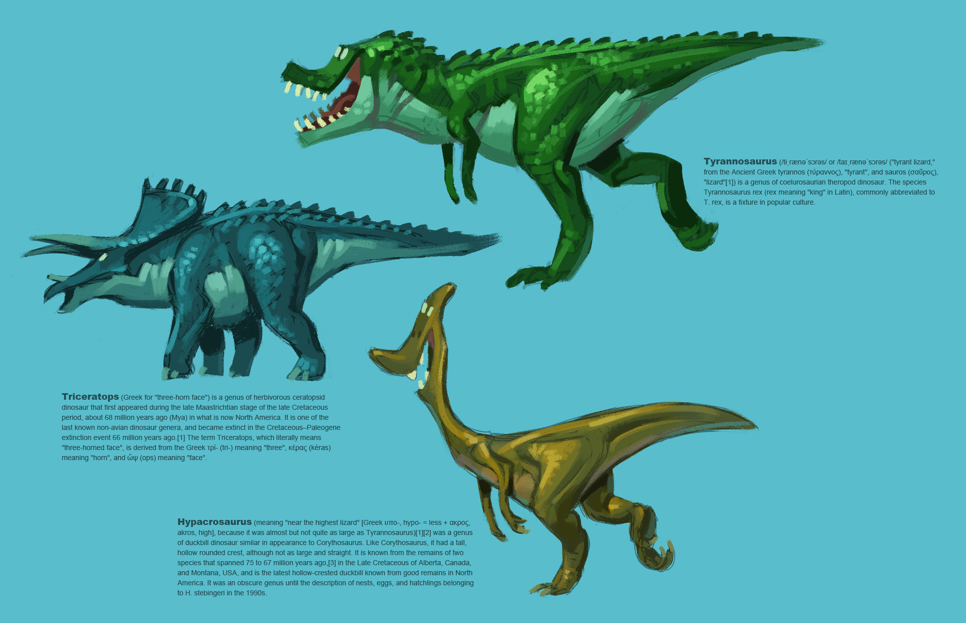 dinosaur chart