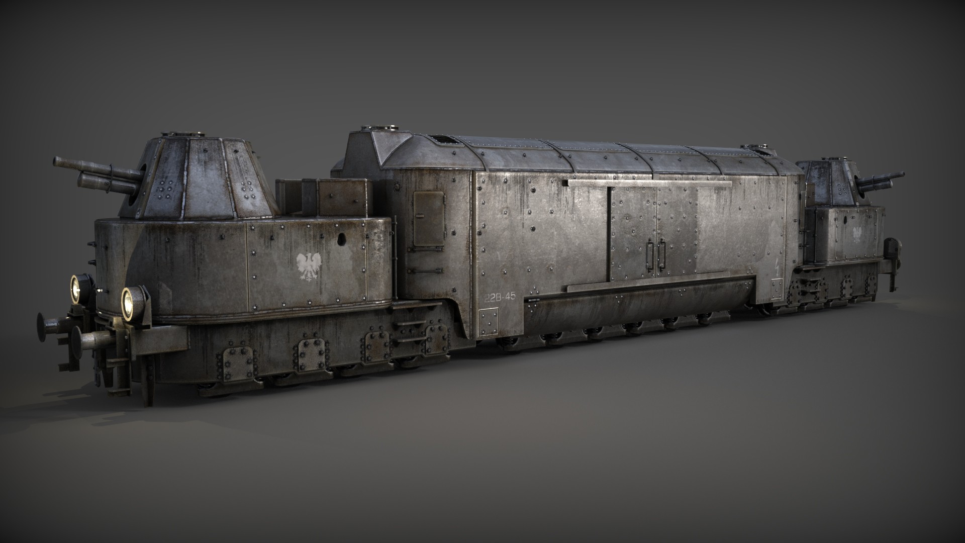 ArtStation - Polish armored train wagon