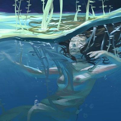 Angelina costamagna underwater light