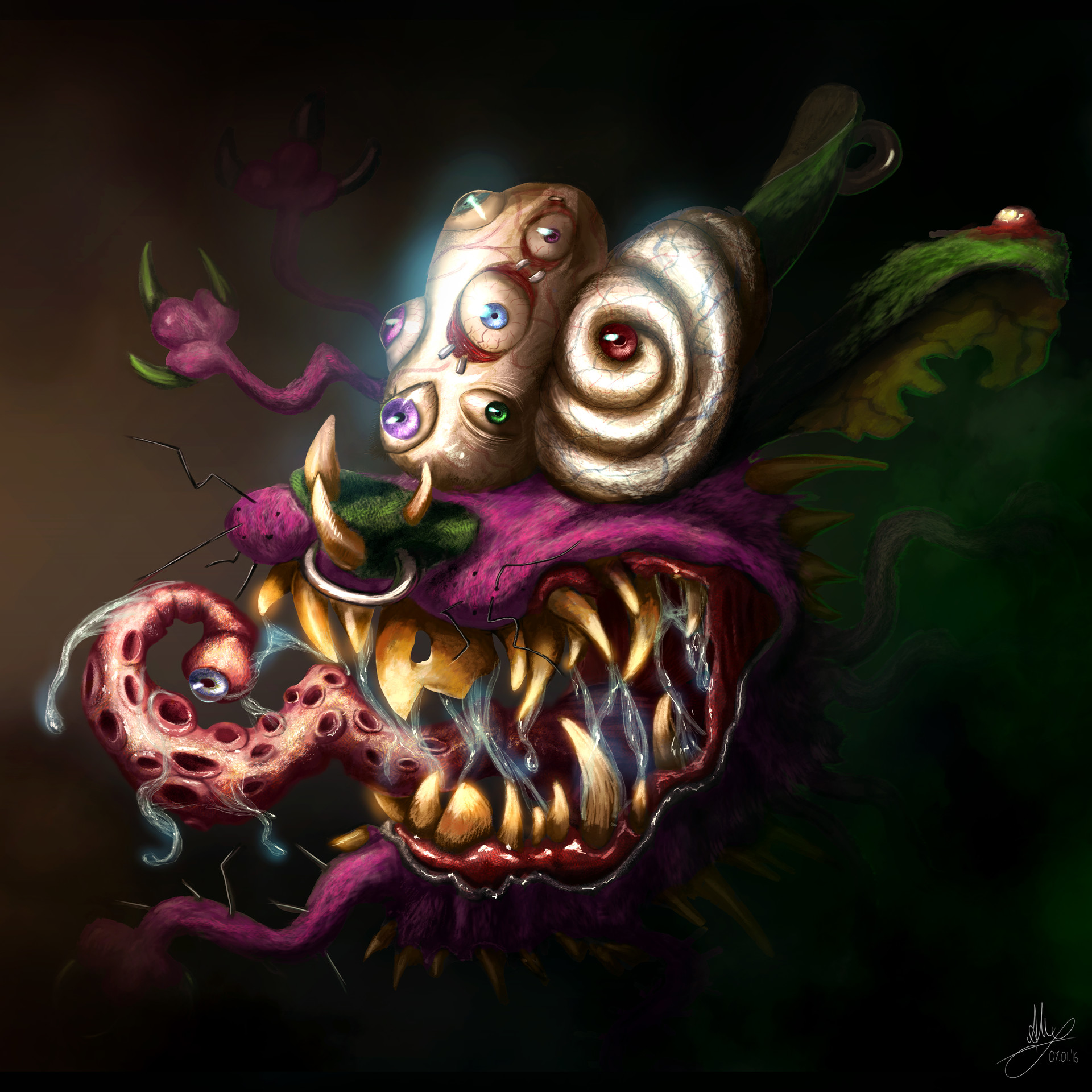 Artstation Courage The Cowardly Dog Alex Sasu