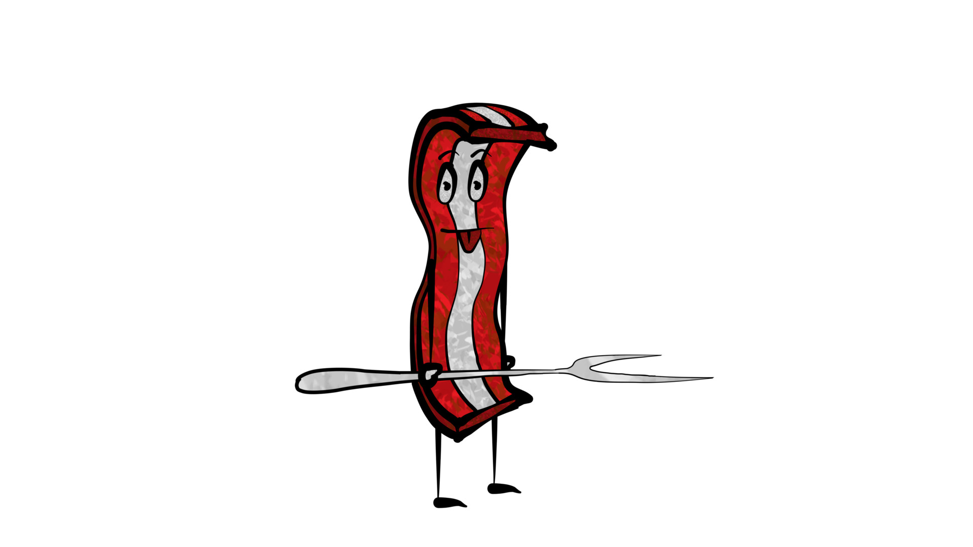 bacon man cartoon